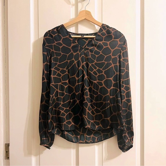 Banana Republic Giraffe Print Blouse - Picture 1 of 8